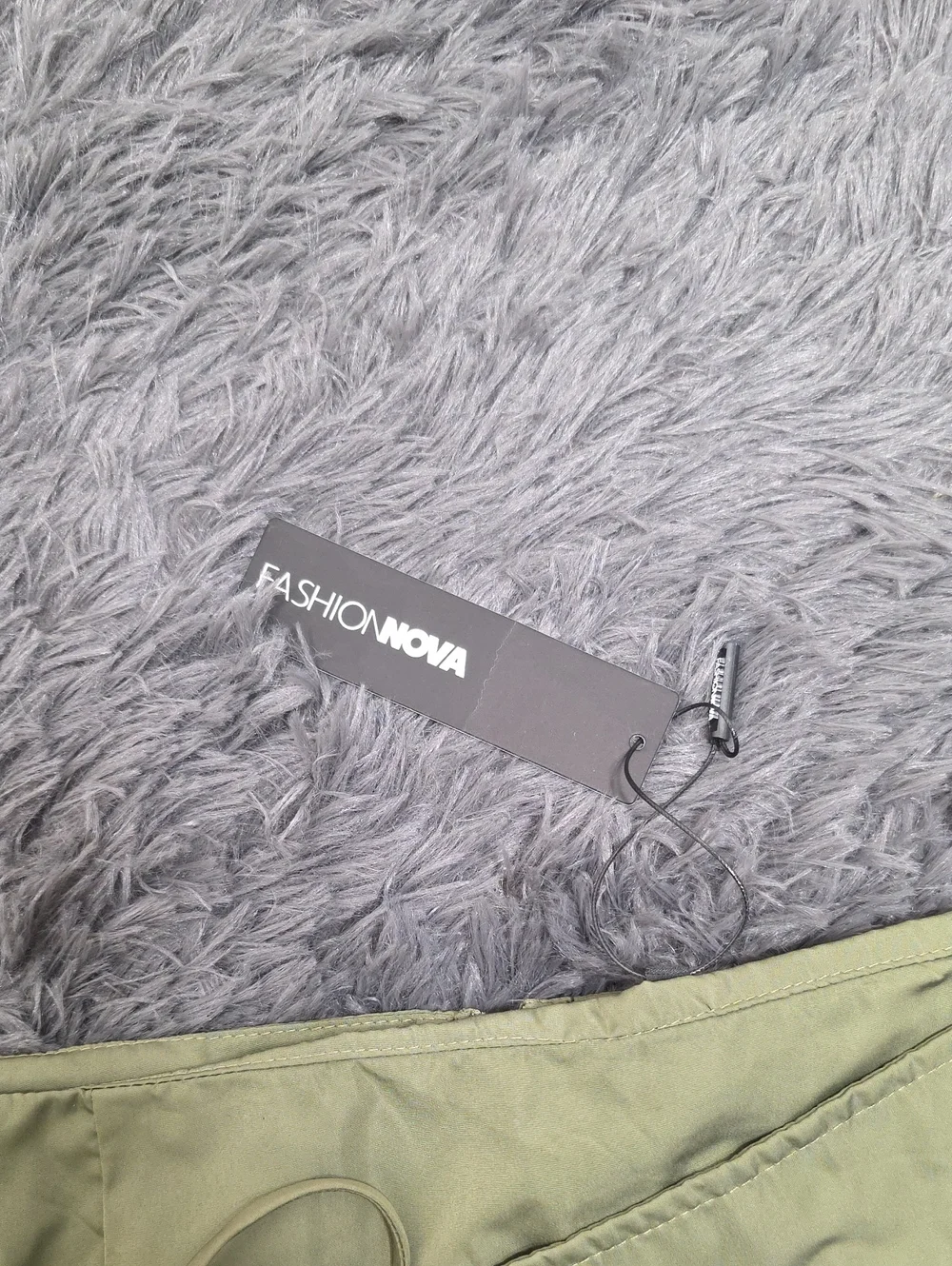 Fashion Nova- Just Like Heaven Low Slung Mini Skirt In Olive Green. Size XL. NWT